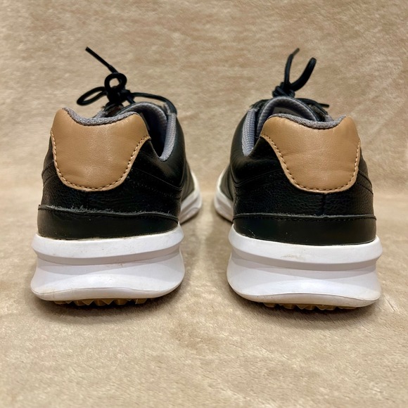 FootJoy Mens 11 M Contour Series Black Golf Shoes Leather Lace Up - Picture 6 of 11